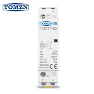 TOMZN TOCT1 2P 25A 220V/230V 50/60HZ Din rail Household ac Modular contactor 2NO 2NC or 1NO 1NC