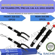 SACHS GENUINE ABSORBER (FRONT, REAR) FOR VW TOUAREG [7P5, 7P6] 3.0L 3.6L 4.2L (2011-2018YR)