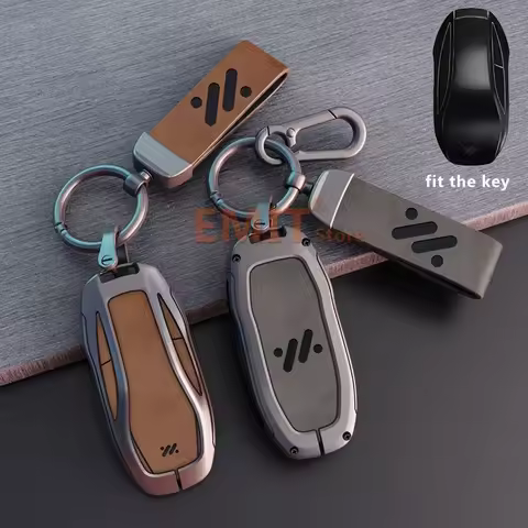 Zinc Alloy Leather NFC Key Case for IM LS6 MAX LS7 PRO L7 Dynamic Car Remote Protection Cover Bag Sh
