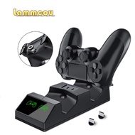 Lammcou PS4 Controller Charger, PS4 Charging Station with Dual PS4 Charger,  PS4 Charger Station for