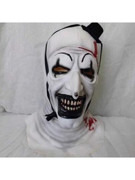 新款乳膠面具,無靈魂小丑面具,流行的恐怖血痕假面舞會面具