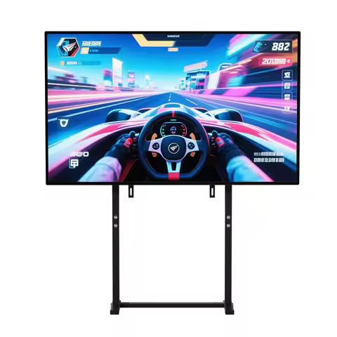 UNHO höhenverstellbarer mobiler TV-Ständer, geeignet für 32-85-Zoll-LED-LCD-Bildschirm, porenfreie I