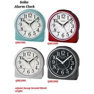 SEIKO Quiet Sweep Snooze Light Lumibrite Beep Alarm Clock QHE198 SEIKO Alarm Clock
