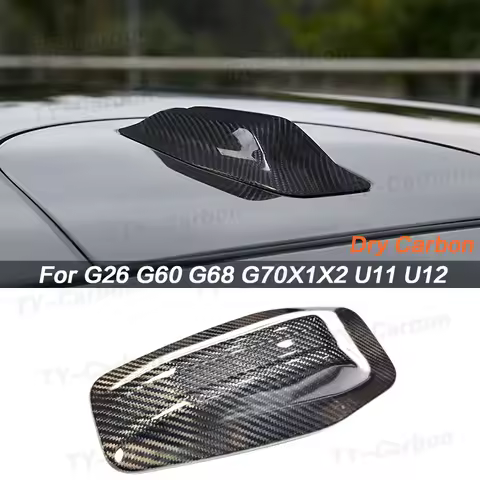 For BMW 5 Series G60 G68 G90 M5 G70 X1 X2 U11 U12 I4 G26 Dry Carbon Fiber Car Shark Fin Antenna Cove