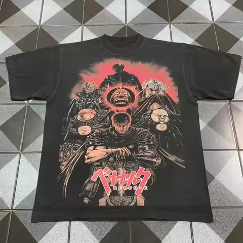 Berserk God Hand Eclipse Guts Anime Manga Graphic Tee Cotton Mens Womens T-Shirt Summer Vintage Stre