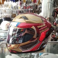 [ Baru] Helm Kyt K2 Rider Marvel Iron Man Helm Paket Ganteng K2 Rider