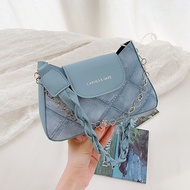 Textured Crossbody Bag Or Shoulder Bag With The Strap Across The Back And Under The Arm