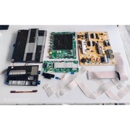 SAMSUNG QA55Q80TAK 55" TV MAIN BOARD, POWER SUPPLY, TCON, POWER BUTTON, STRIP, RIBBON CARD AND SPEAK