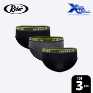 Rider Xtracool Microfiber Brief - Men's Underwear R888BN, 3 Pcs - XL