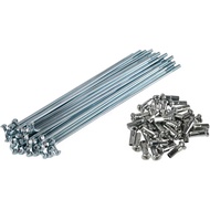 NICECNC Silver 36pcs Motorcycle 17'' Front Wheel Spokes Universal Motorcycle 36 Piece Spoke Set 140.