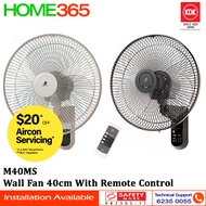 KDK Wall Fan 40cm with Remote Control M40MS