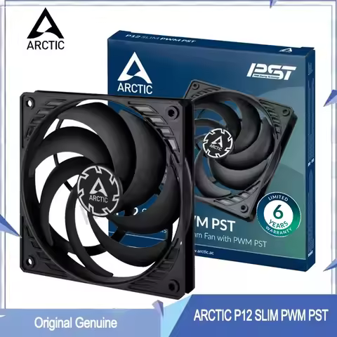 ARCTIC P12 SLIM PWM PST 12015 PC Case Fan 12cm Ultra-thin 15mm Thick CPU Cooling Fan PWM Temperature