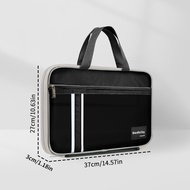Huajie Transparent Mesh Handbag Student Book File Organizer Tutoring Exam Paper Subject Classificati