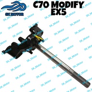 Honda C70 GBO GBOJ Modify EX5 T Fork / Under Bracket / Steering Stem Sub Assy