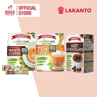 LAKANTO LOW GI INSTANT WHITE COFFEE / TEH TARIK MILK TEA / HOT CHOCOLATE