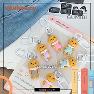 GANTUNGAN RESIN KEYCHAIN TOY POODLE PUPPY DOG RESIN POODLE KEYCHAIN RESIN CLAY POODLE CUTE DISTRICT 