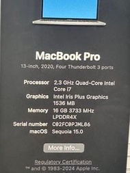Macbook Pro 2020 - 13 inch