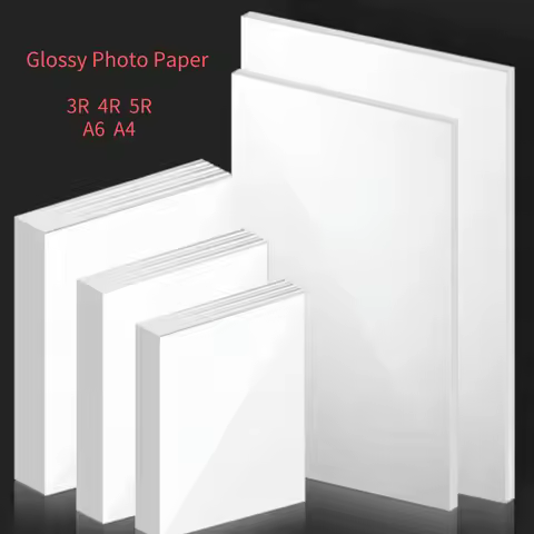 High Quality A4 4R Glossy Photo Paper 100/20sheets High Gloss Quick Dry Photographic Paper for Canon