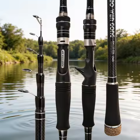 1.8M 2.1M 2.4M 2.7M 3.0M 3.3M 3.6M Portable Telescopic Fishing Rod Carbon Fiber Spinning/Casting Fis