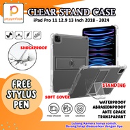 Case Stand iPad Pro 13 | Pro 12.9 | Pro 11 Inch 2024 2022 2021 2020 2018 A2926 A2837 Clear Anti Crac