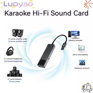 LUOYAO1 External Audio Card, 7.1 5.1 Channel Practical Sound Card,  USB Game Live Streaming Portable