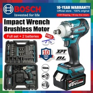 Bosch Impact Wrench Electric Impact Wrench Screwdriver Drill Pembuka Tayar Kereta Heavy Duty Buka Ta