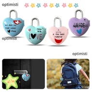 OPTIMISTI Number Password Combination Lock Creative Portable Travel Digits Code Padlock