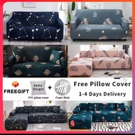 1/2/3/4 Seater Sofa Cover Elastic L Shape Regular Stretchable l Shape Sofa Cover Sofa Seat Cover