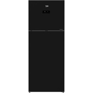 ( DELIVER KL AND SELANGOR ) BEKO 2 DOOR INVERTER BLACK GLASS DOOR FRIDGE  RDNT470E50VZ  RDNT470E50VZ