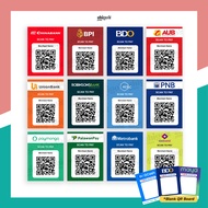 Gcash Maya BDO BPI Palawan Pay Bank Transfer Scan QR Standee