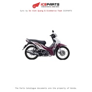 Plastic Set - Cover - HONDA K03R Wave S 110 2013 White Brown - 150 Dexule I3 I5-B
