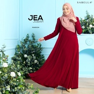 Sabella Jea Jubah Plain Maroon Size 2 & Size 3