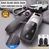BAIC BJ40 2025 2026 Metal Leather Remote Key Cover