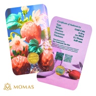 MOMAS 0.10g 999.9 Gold Bar (Emas 999.9)