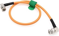 HangTon 12G 4K SDI UHD Coaxial Video Cable Right Angle Male BNC for Blackmagic Sony FS7 FX9 FX6 RED 