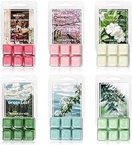 Spring Scented Wax Melts, Soy Wax Cubes for Wax Warmer, Wax Melts Wax Cubes, 6 x2.5oz