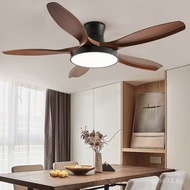 Ceiling Fan Light Large Five-Blade Inverter Full Spectrum Fan Light Vintage Ceiling Home Nordic Ceil