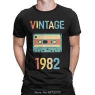 Unique Vintage 40Th Birthday 1982 Tshirt Men T Shirts Harajuku Sweatshirt cotton