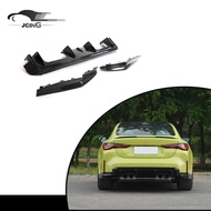 REAL CARBON Rear Bumper Diffuser Lip Spoiler Splitter For BMW G82 G83 M4 2021-23