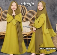 Inaya Syari Kids Free Khimar / Busana Muslim Set Anak / Gamis Anak