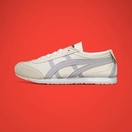 Onisuka Tiger Mexico 66 - Men's and Women's Sneakers with Cream and Grey Laces Synthetic Leather