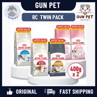 GUN PET Royal Canin Indoor Fit 27 0.4KG ×2 400g Twin Pack Makanan Kucing - Feline Health Nutrition
