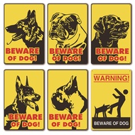 2024 New Style Beware of Beware of Dogs Retro Tin Painting Caution Dogs Courtyard Garden Notice Warn