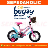 Promo Sepeda Anak Perempuan &amp; Laki Wimcycle Bugsy Ukuran 12 Inch