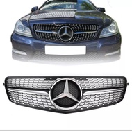กระจังด้านหน้า สำหรับ Mercedes-Benz W204 C200 C300 08-14 ไดมอลกิ้ว