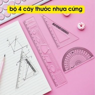 Set of 4 different eke rulers packed in a cute bag, size 20cm