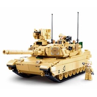 781PCS Sluban B0892 Army Tank Model M1A2 Sep V2 Abrams Building Block Kids Bricks Toys Construction 
