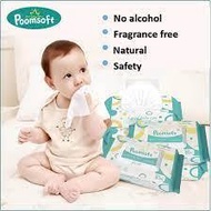 80pcs Poomsoft Wet tissue baby wipes tisu basah lembap