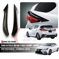 Lexus Ct200h F Sport 2018-2019 TRD Style Rear Tail Lamp Trim FRP Material/ Carbon Fibre