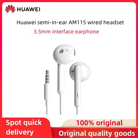 Original Huawei AM115 semi-in-ear wired headset 3.5mm interface P30 P10Plus glory 9 10 Enjoy univers